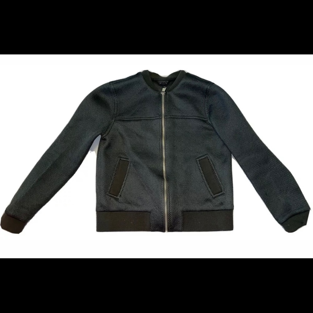 TOPSHOP METALLIC BOMBER JACKET